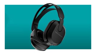 Turtle Beach Stealth 500 gaming headset on a blue background