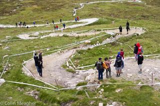 Track walk day at the 2012 Ft William World Cup in Scotland