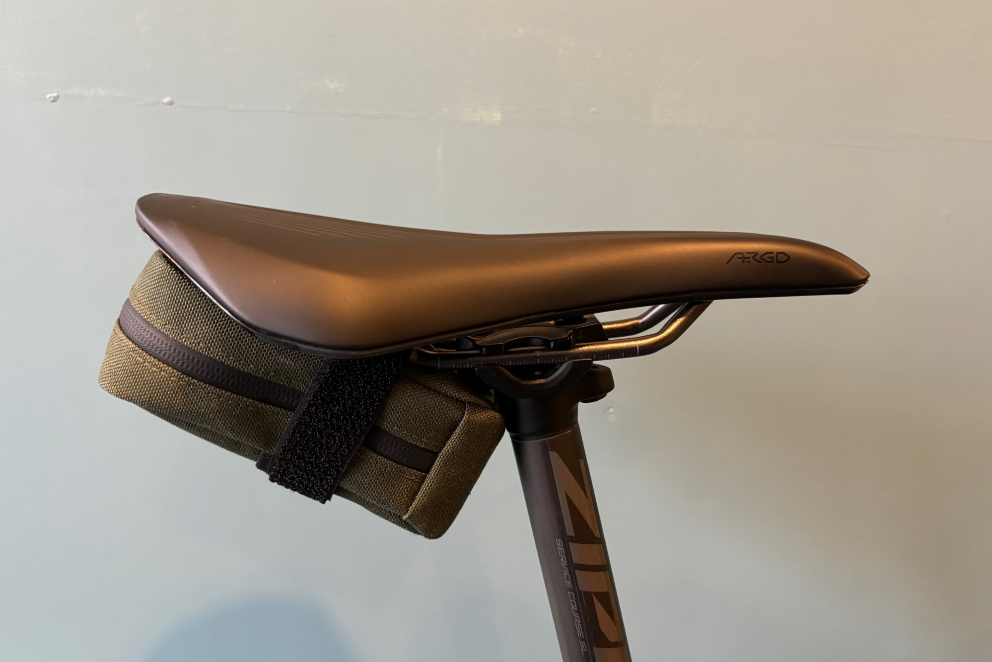 Topeak Elementa seat bag attached to a bike