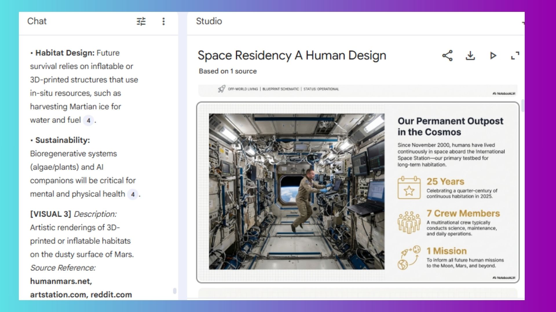 NotebookLM notes and sources