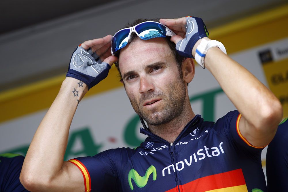 Alejandro Valverde moved closer to the podium yesterday