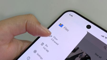The Files by Google app on a Google Pixel 10 Pro