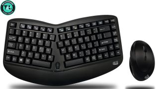 Adesso Tru-Form Wireless Ergo Mini Keyboard and Mouse