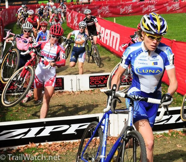 Georgia Gould (Luna Pro Team) had a mediocre start but moved up quickly