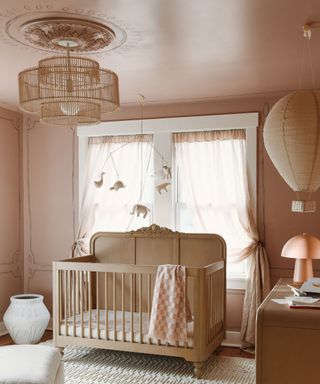 Pink nursery designed for niece Leanne Ford
