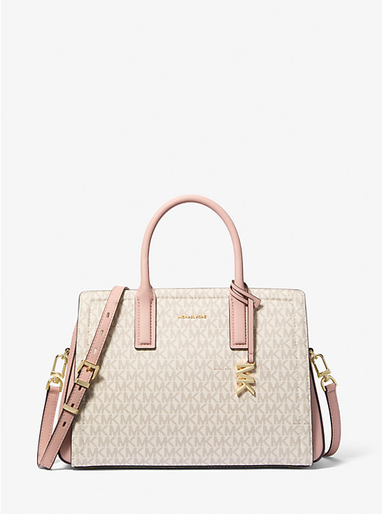 Laila Medium Signature Logo Satchel