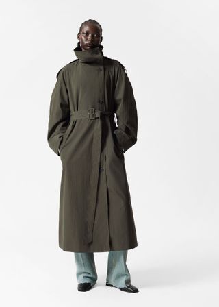 & Other Stories, High-Collar Trench Coat