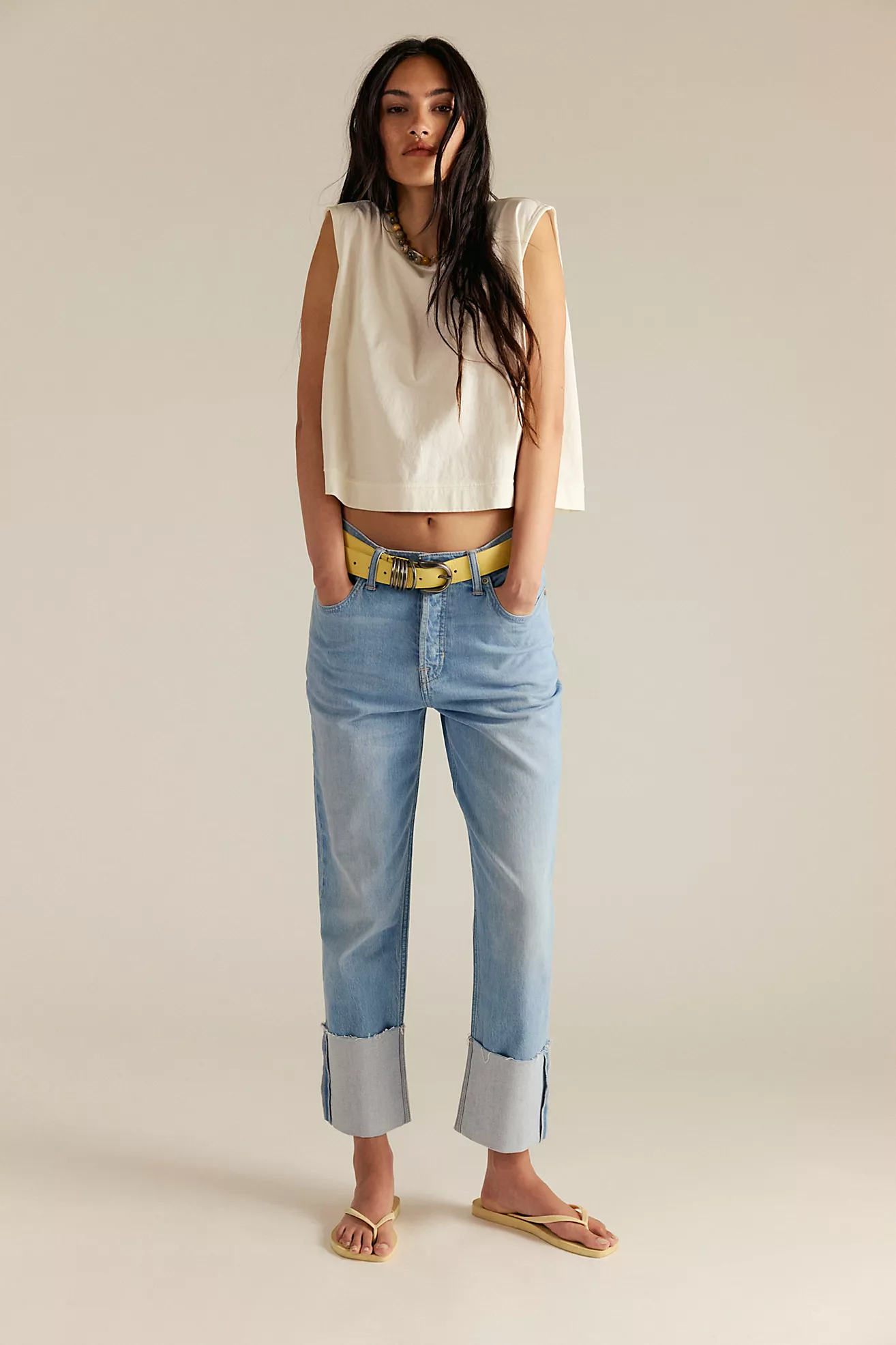 We the Free Isabelle Slim Cuffed Jeans