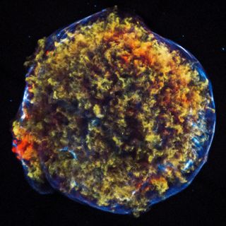 Chandra's newly released image of Tycho supernova remnant reveals the dynamics of the stellar explosion that produced this deep-sky object in vivid detail. Image released July 22, 2014.