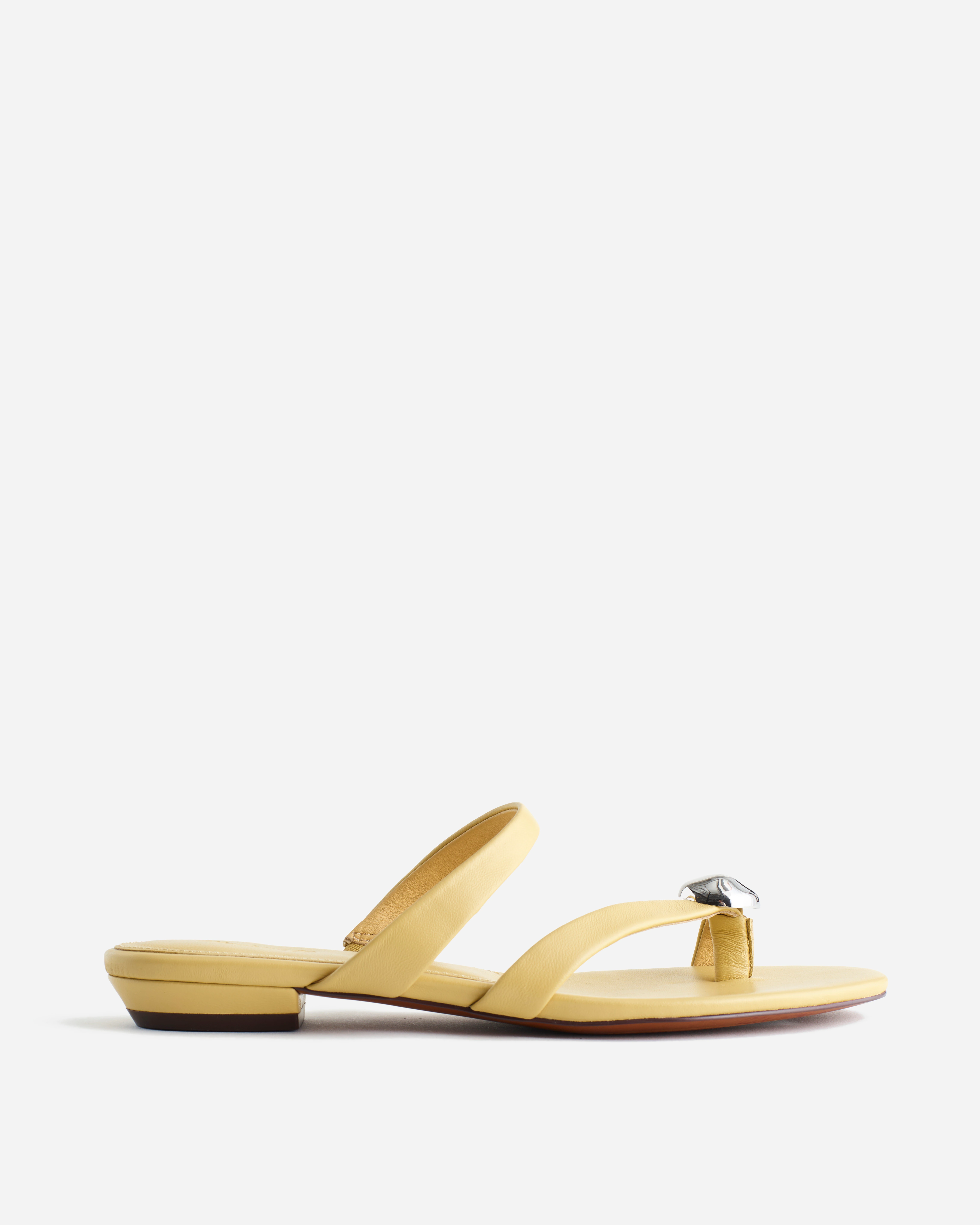 The Mila Organic Hardware Thong Slide Sandal