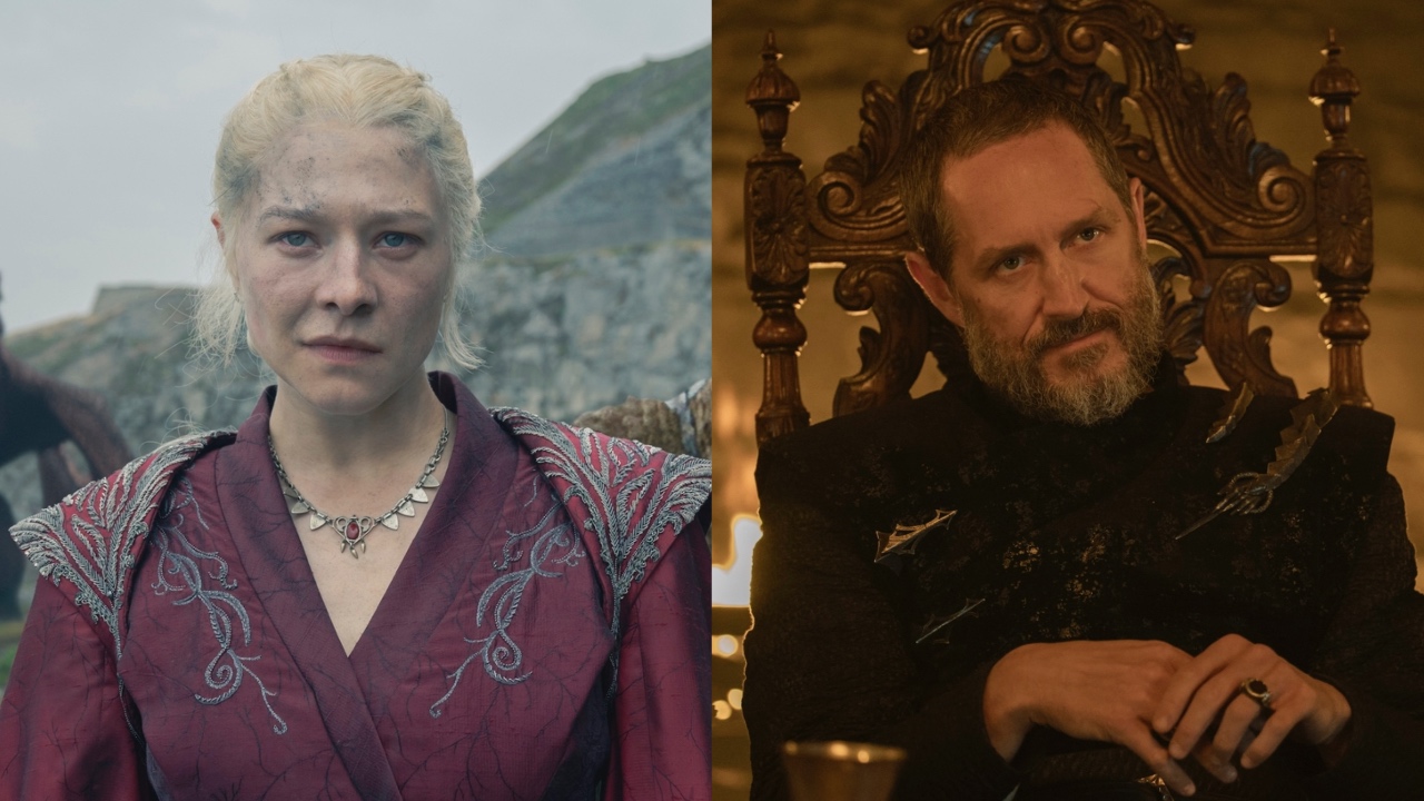 Rhaenyra looking at King's Landing in House of the Dragon Season 2 and Baelor looking at Dunk in A Knight of the Seven Kingdoms