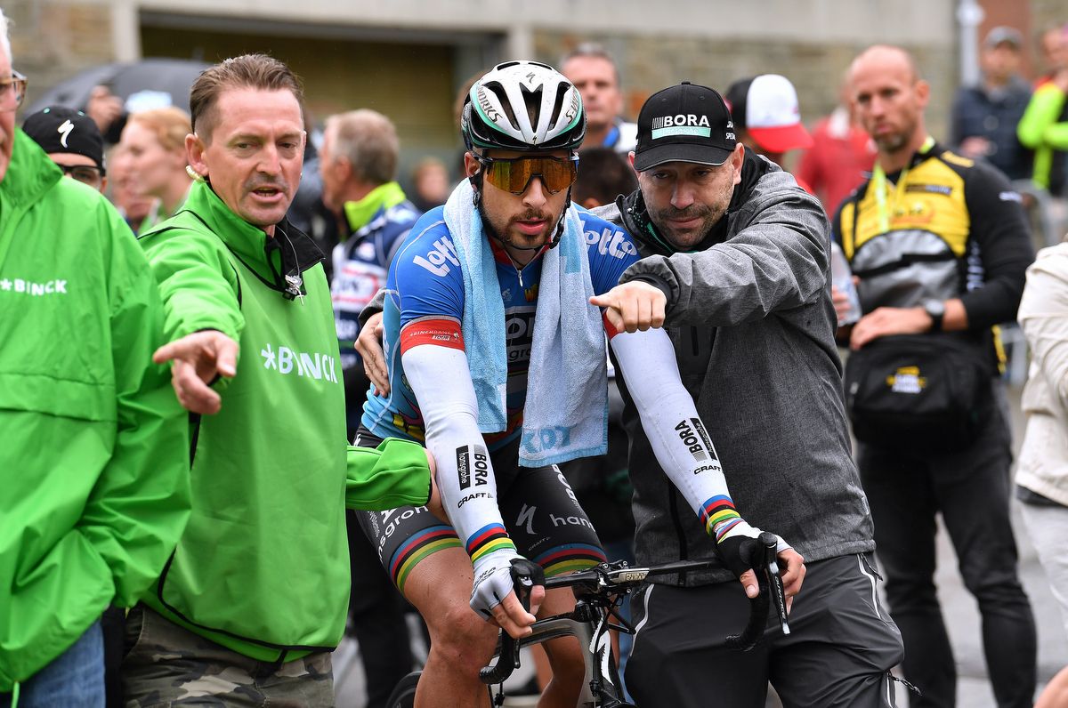 'This way to the podium Peter'