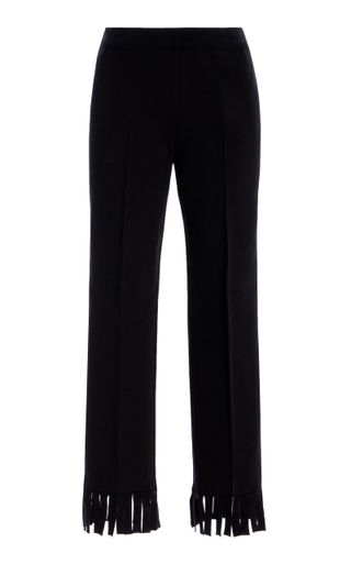 Louise Fringed Cotton-Blend Pants