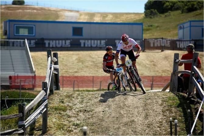 Todd Wells (Specialized Racing) figuring out the new short track course at Sea Otter 2013