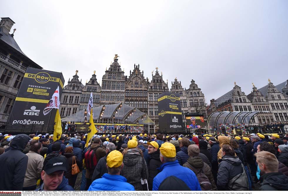 At the start of the 2018 Tour of Flanders