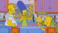 Homer, Marge, Lisa, and Bart Simpson in The Simpsons season 36