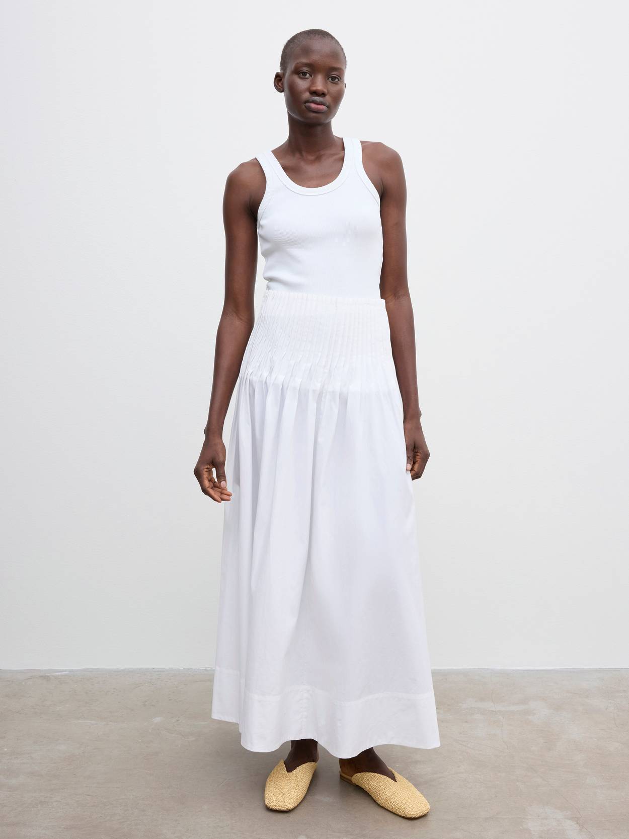 Poplin Maxi Skirt