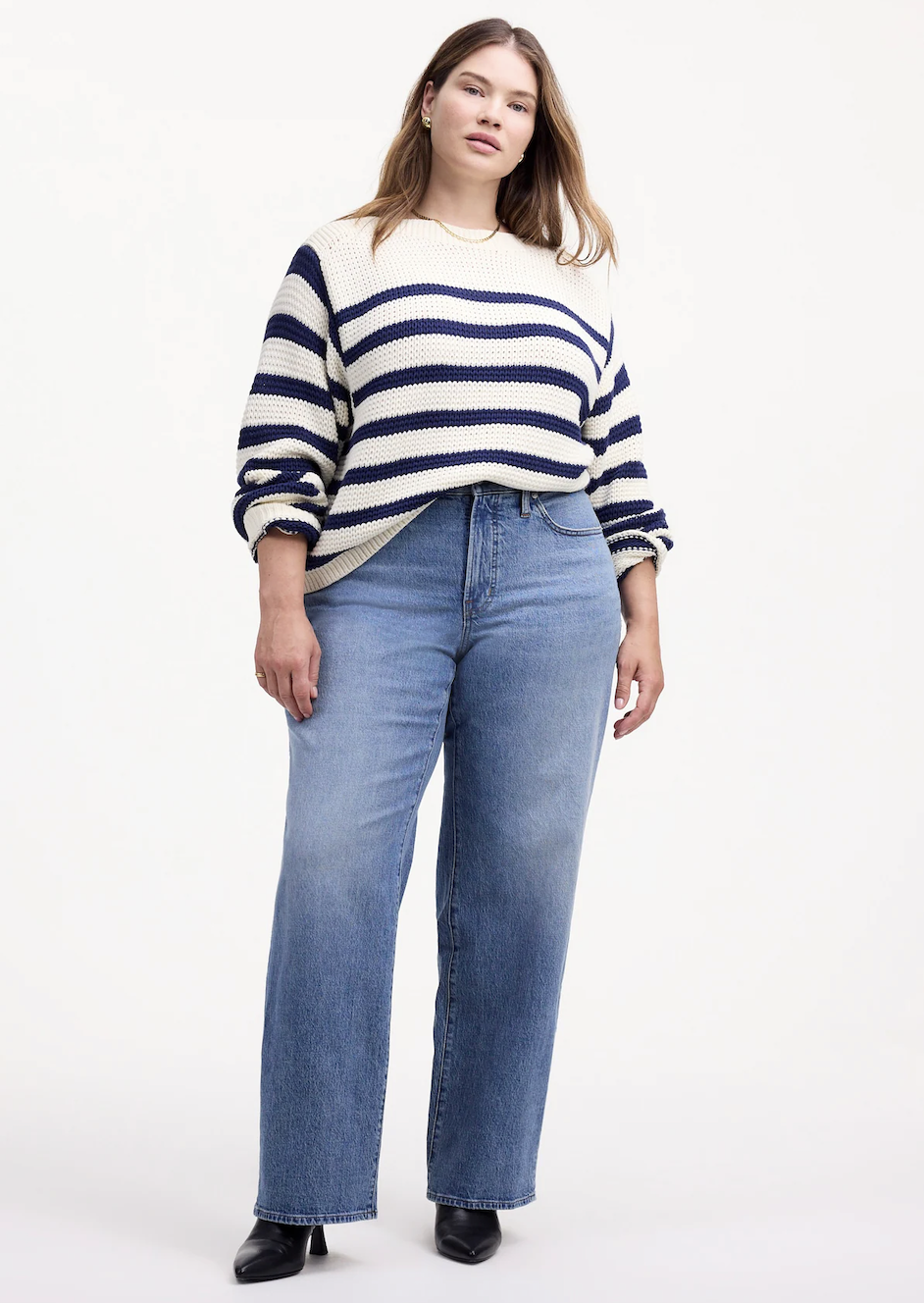 MW, The Plus Perfect Vintage Wide-Leg Jean