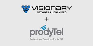 The Visionary and prody Tel logos.