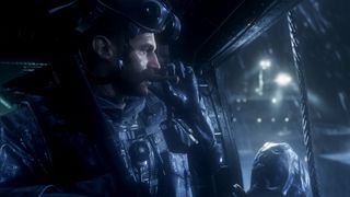 A picture of Captain Price smoking a cigar in the game Modern Warfare Remastered.