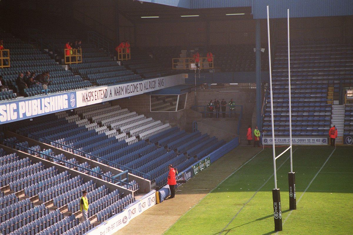 Rugby posts at Loftus Road in 1996