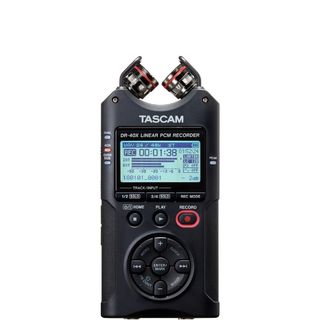 A Tascam DR-40X field recorder