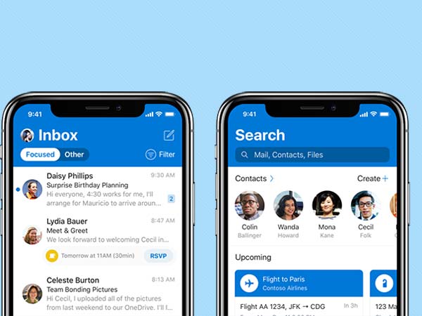 Outlook in iOS