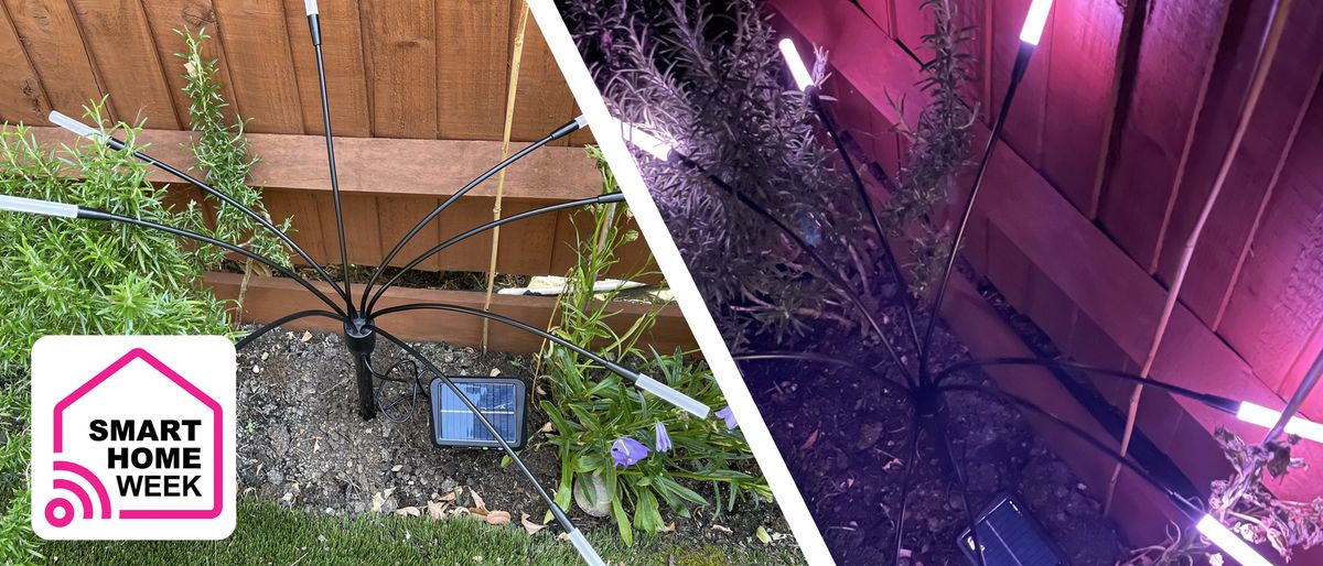 I tested the wireless Nanoleaf Solar Garden Lights, and they're a fun way to light up your yard all night long