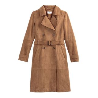 Long Leather Trench Coat