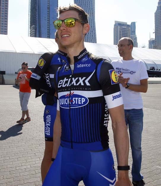 Tony Martin heads off to find his bike
