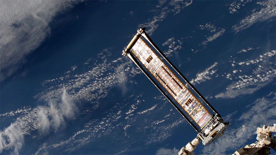 NASA Tests Flexible Roll-Out Solar Array on Space Station (Video)