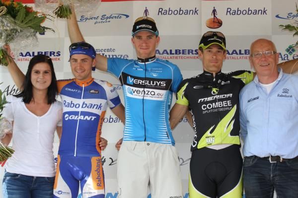 Men's podium: 1. Kevin van Hoovels, 2. Fabien Giger, 3. Bas Peters
