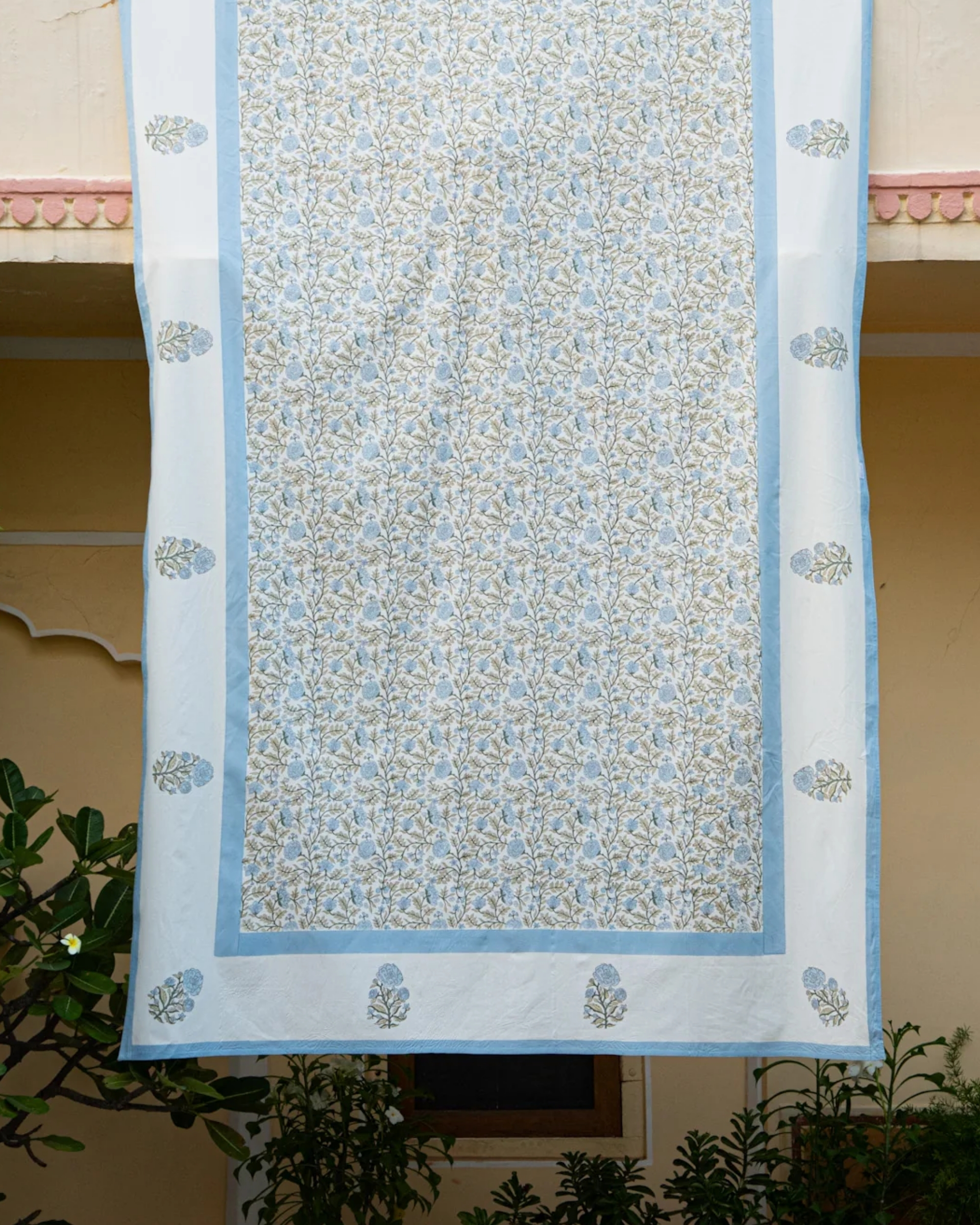 Rosanna Falconer, Rose Orchard Blue Tablecloth