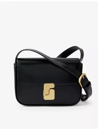 Bell S-Embellished Leather Cross-Body Bag