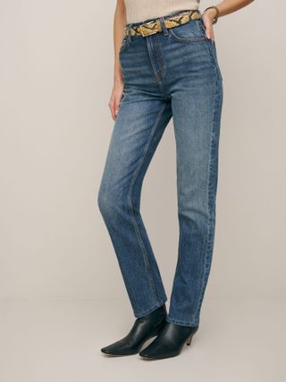 Reformation Liza Ultra High Rise Straight Jeans