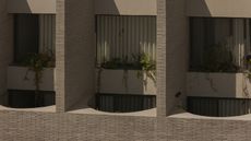 Mexican house designed as a refuge, tall walls, blind from street, plants and minimalist serenity inside