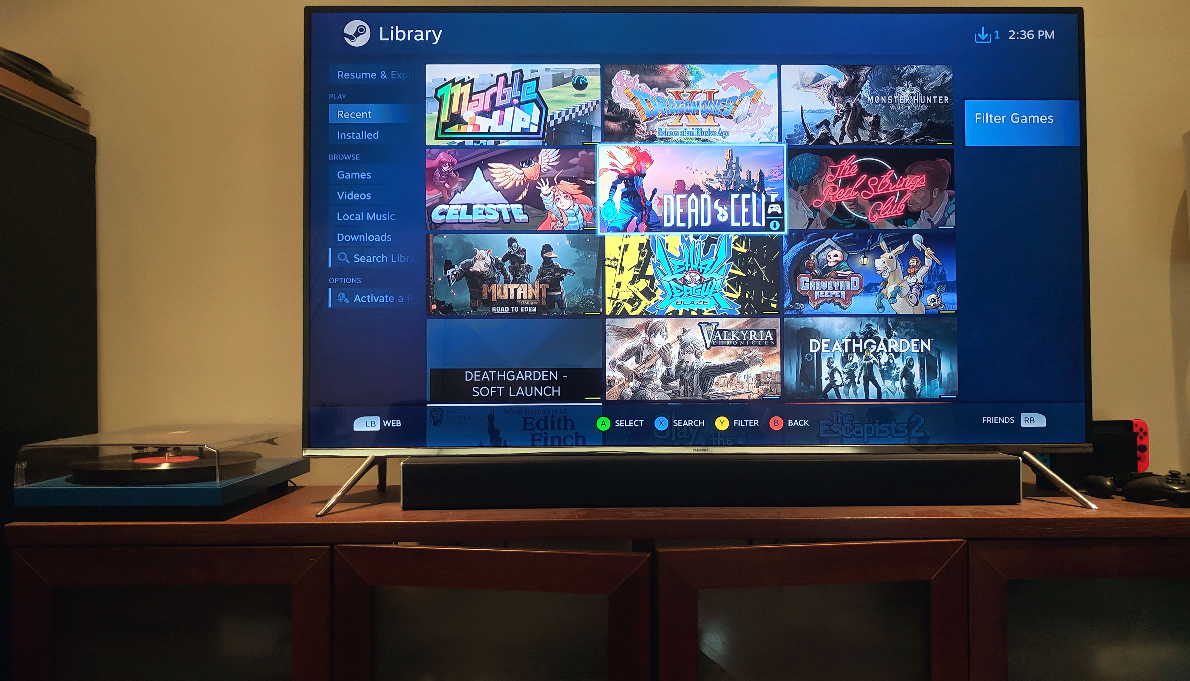 ps4 connected to tv