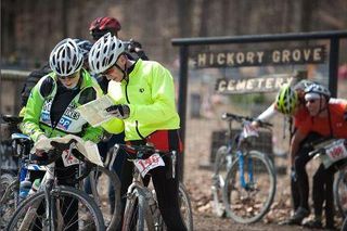 Two racers plot their next stop at the inaugural Death March race