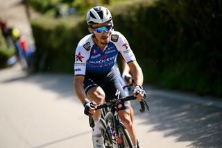 LEGNANO ITALY OCTOBER 03 Julian Alaphilippe of France and Team QuickStep Alpha Vinyl competing in the breakaway during the 103rd Coppa Bernocchi GP BPM 2022 a 1907km one day race from Legnano to Legnano CoppaBernocchi on October 03 2022 in Legnano Italy Photo by Dario BelingheriGetty Images