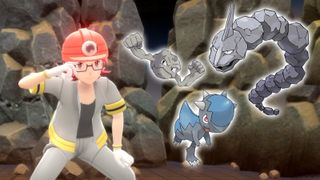 Pokemon Bdsp Gym Leader Roark With Pokemon