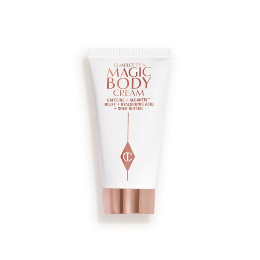 a packshot of charlotte tilbury magic body cream