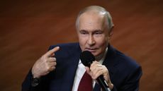 Vladimir Putin addresses students in Sochi after talking with President Donald Trump