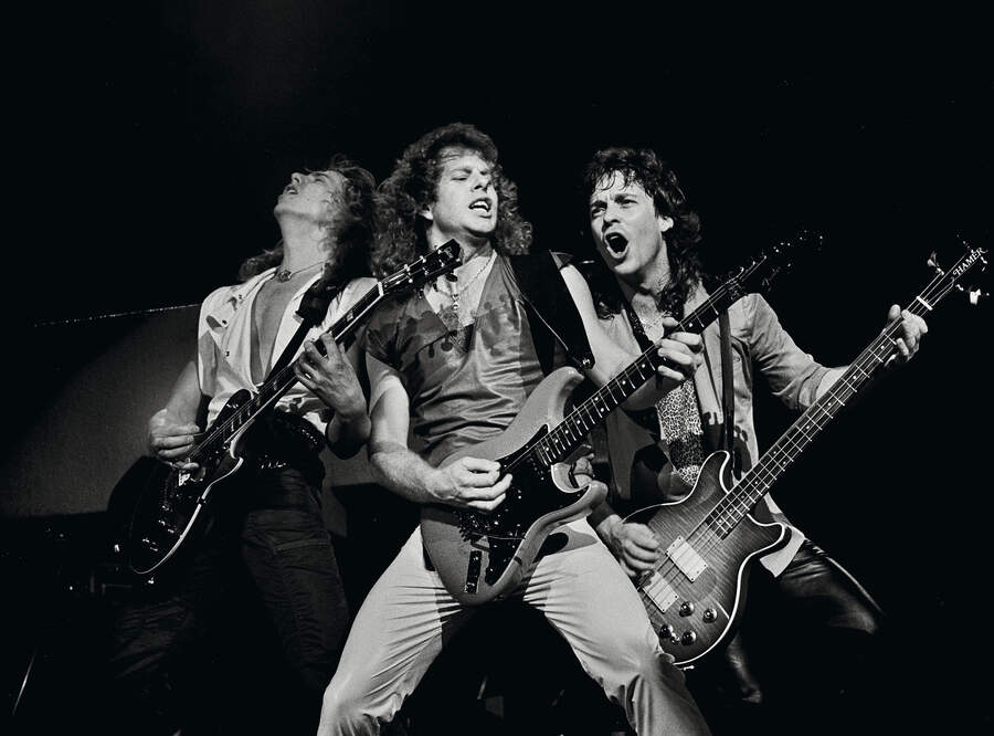Night Ranger onstage in 1984