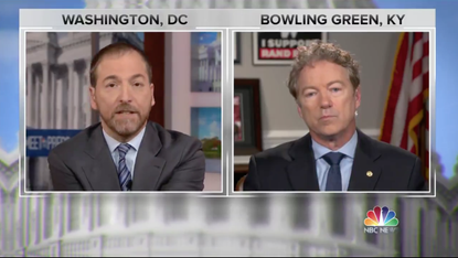 Chuck Todd and Rand Paul.