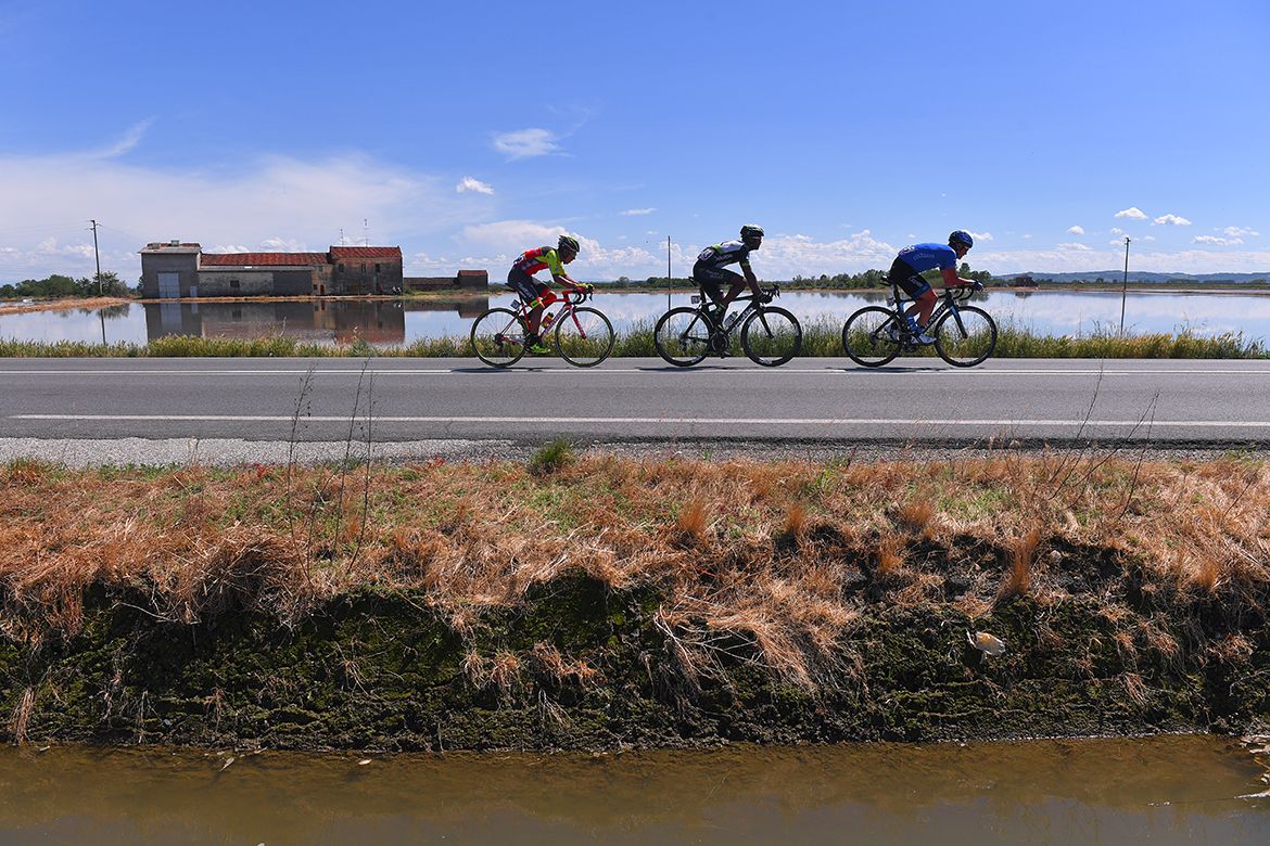 The breakers on stage 14 of the Giro d'Italia