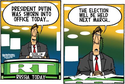 Political cartoon World Russia Putin reelection
