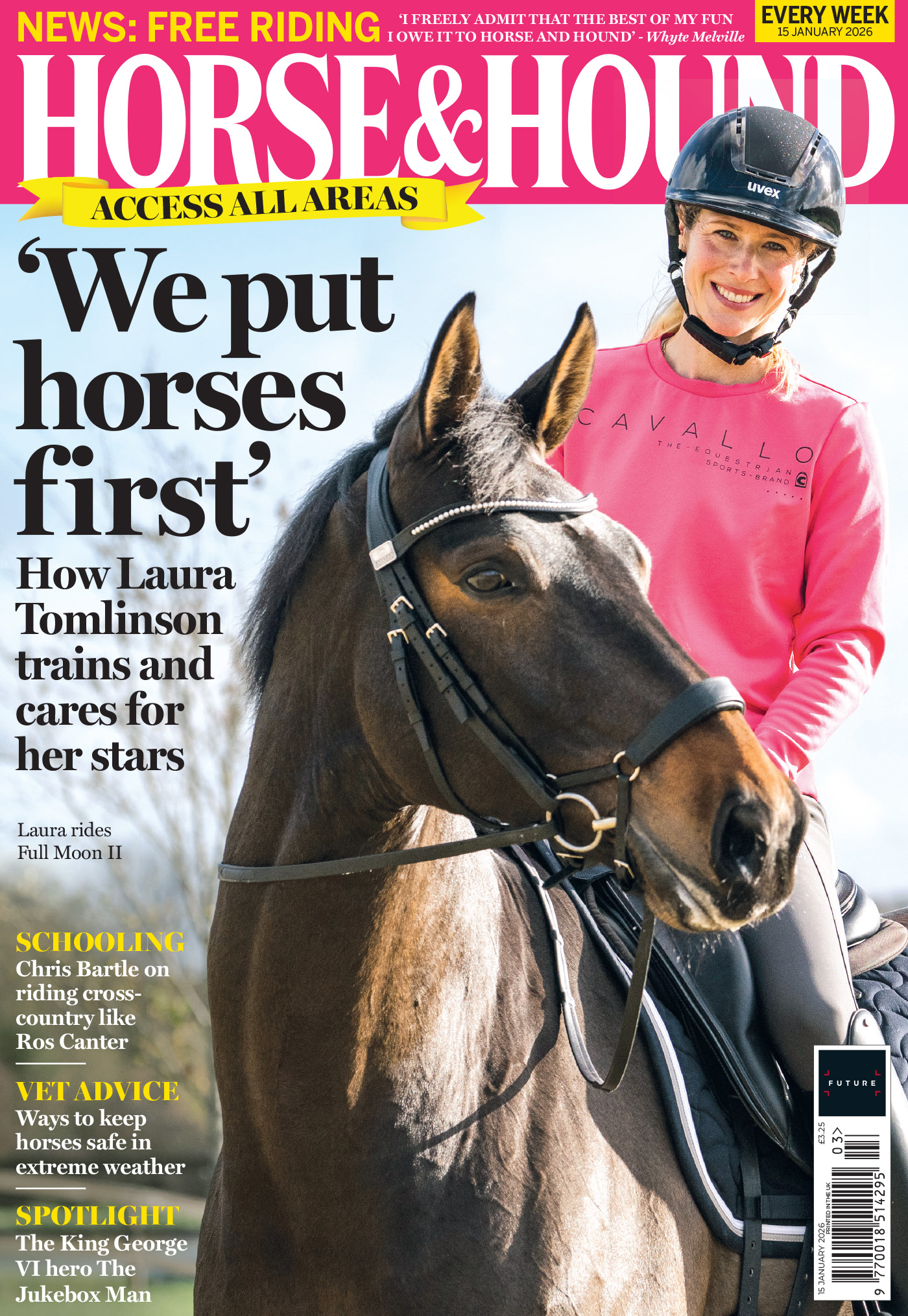 Cover of Horse &amp; Hound, out 15 January