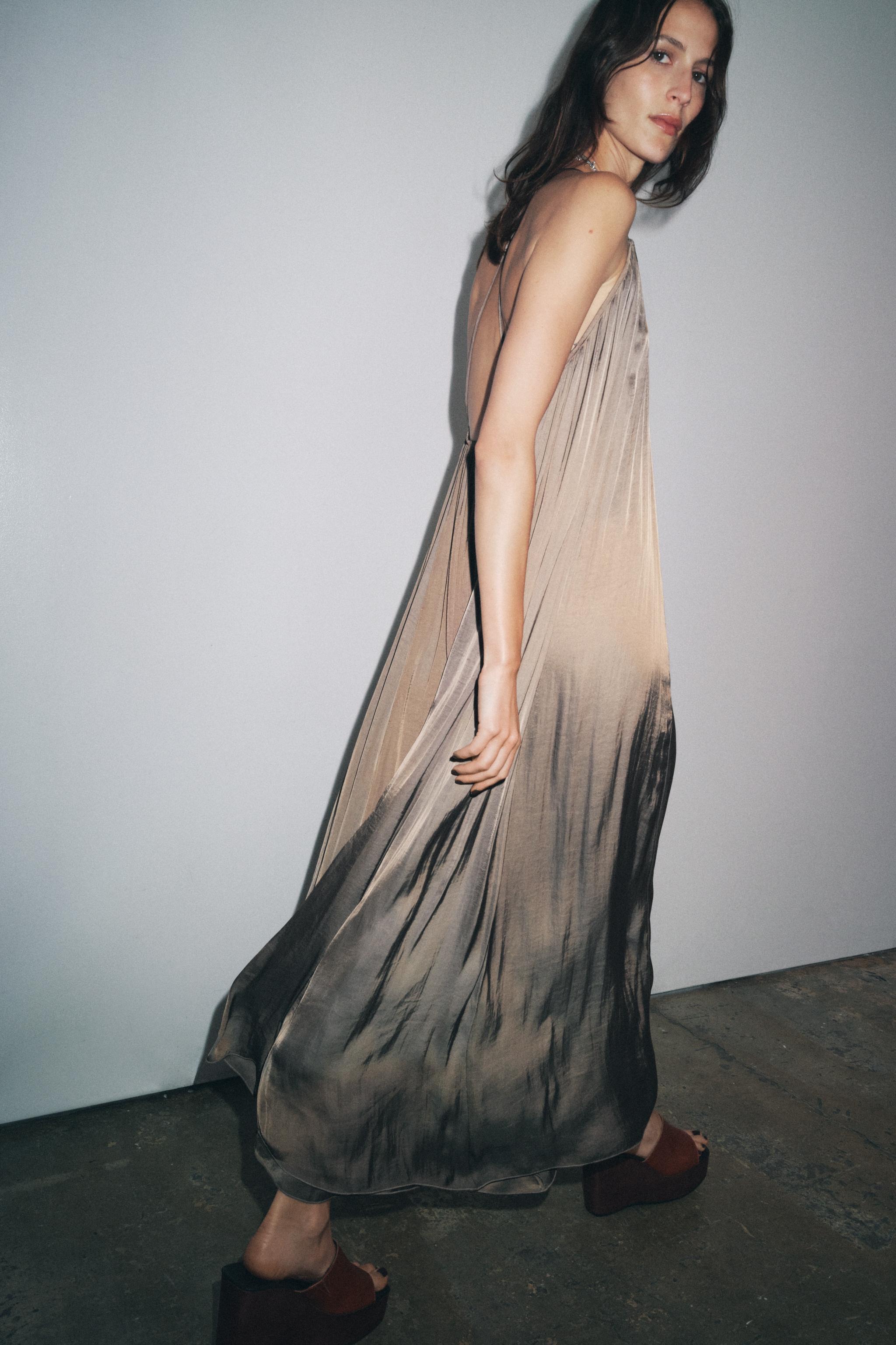 Zw Collection Long Satin Dress