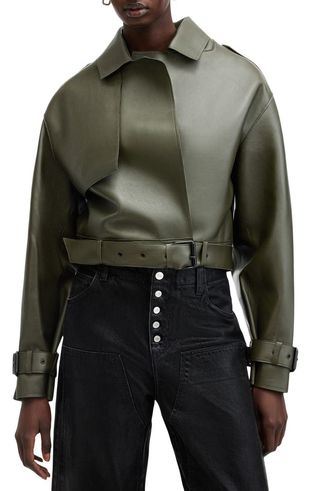 Ophelia Bonded Leather Jacket