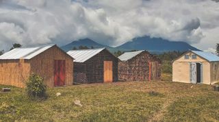 Better Shelter emergency housing structures in Rwanda